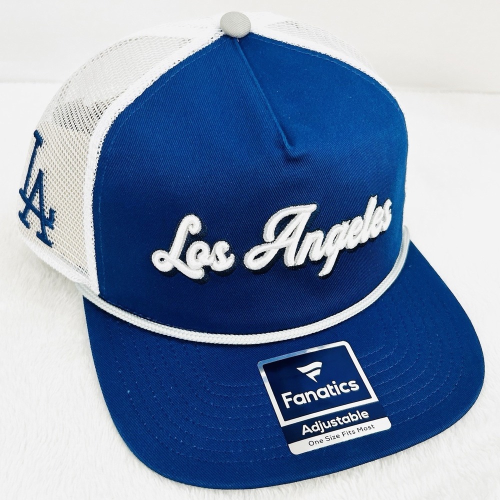 Los Angeles Dodgers Fanatics Golf Script Rope Hat Cap Snapback Adjustable MLB